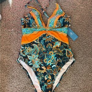 Vibrant Floral One-Piece Swimsuit